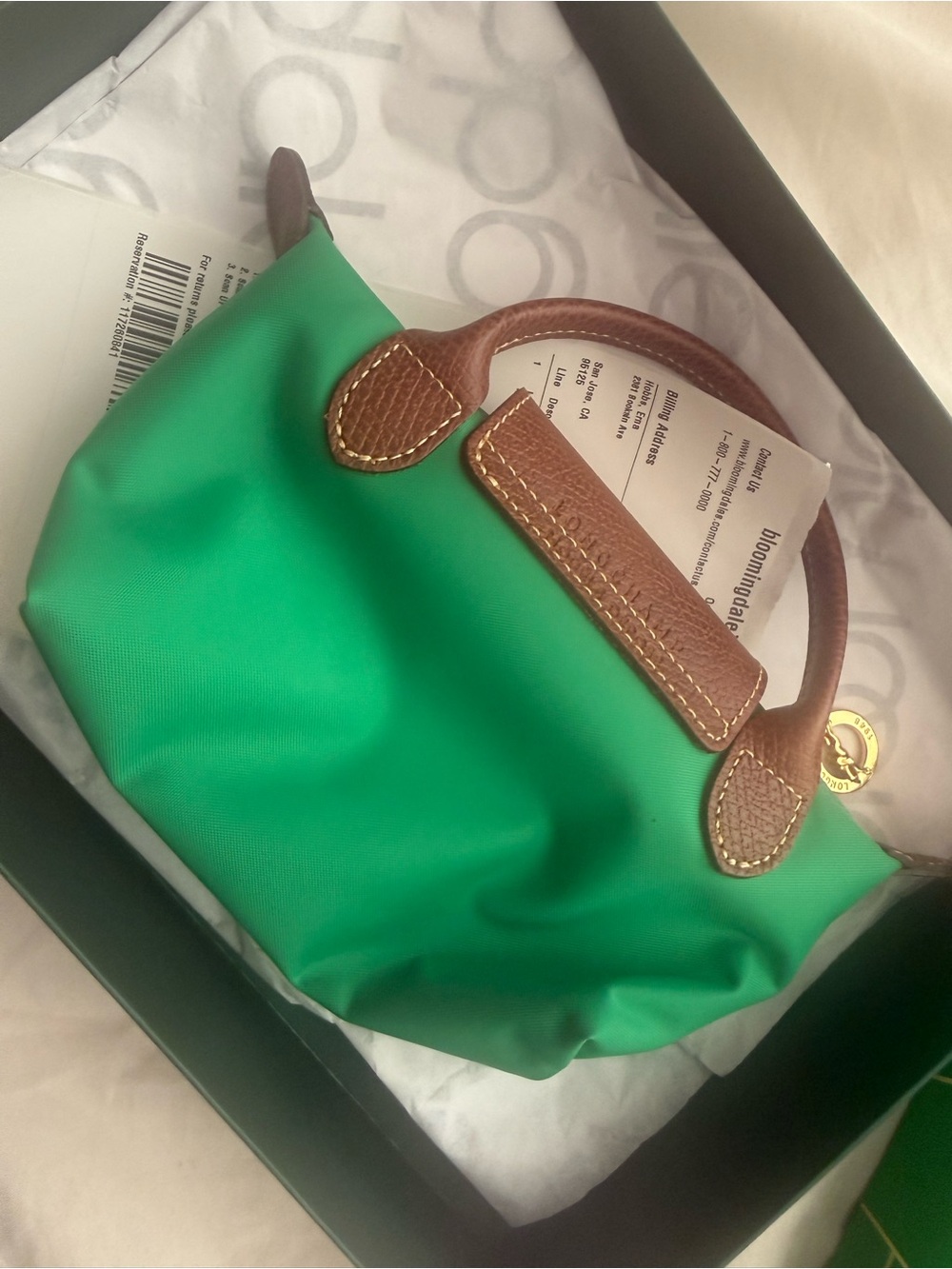 Longchamp MiniGreen Le Pilage - Picture 2 of 2